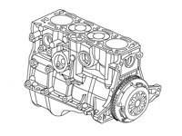 Блок цилиндров для Geely Emgrand EC7 Двигатель