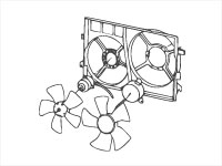 Вентилятор охлаждения для Geely Emgrand EC7 Системы двигателя