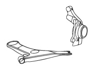 Рычаг и ступица передние для Geely Emgrand EC7 Ходовая часть