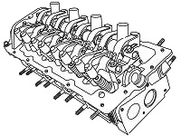 Головка блока цилиндров для Chery Tiggo 2 Двигатель