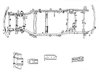 Рама автомобиля - вариант 1 для Great Wall Hover Шасси
