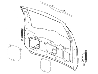 Крышка багажника (2) для Great Wall Hover Интерьер, экстерьер и электрооборудование