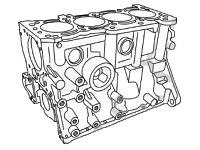 Блок двигателя для Chery QQ Двигатель SQR472 (1.1 DOHC)
