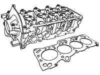Головка блока цилиндров для Chery QQ Двигатель SQR472 (1.1 DOHC)