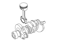 Кривошипно-шатунный механизм для Chery Tiggo 2 Двигатель
