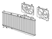 Радиатор для Chery Tiggo Двигатель 481FC (1.8 Acteco)